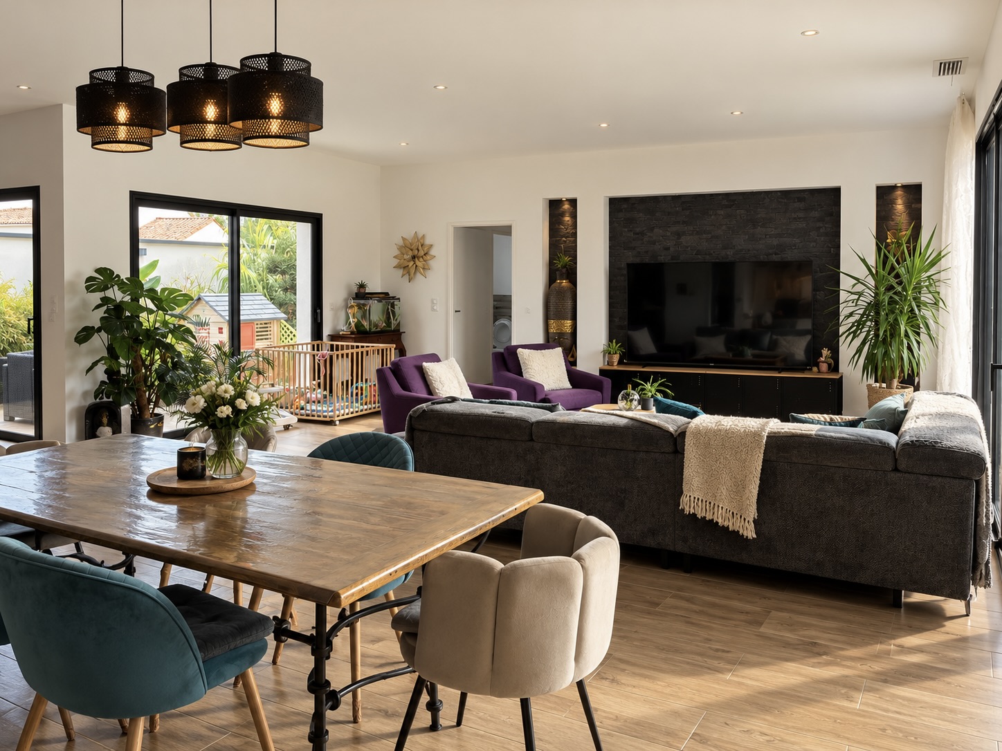 BERGERAC: Maison contemporaine T5 de plain-pied de 180 m²